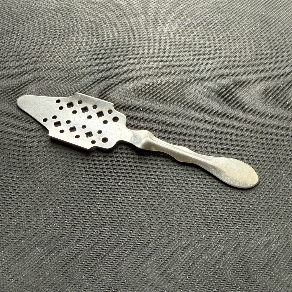 Vintage Absinthe Spoon Slotted Metal Sugar‎ Spoon French-Style Barware